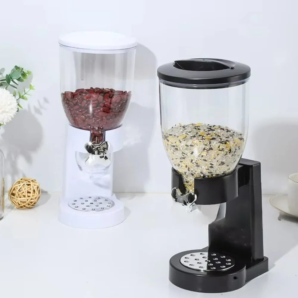 Rotating Button Extraction Kitchen Cereal Jars Kitchen Food Dispenser Safe Airtight High Kitchen Miscellaneous Grain Sealed Jar