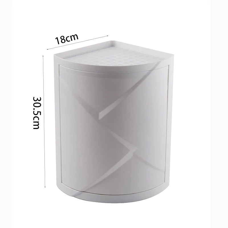 360° Rotating Kitchen Corner Storage Rack