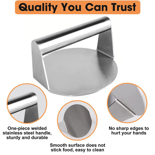 Stainless Steel Smash Burger Press