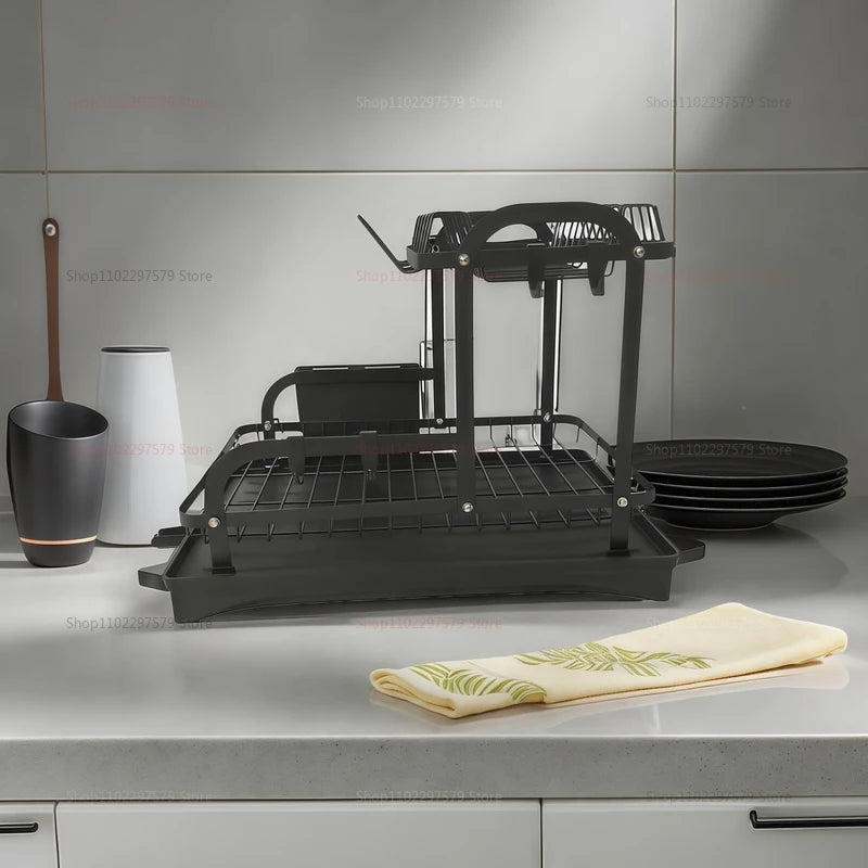 Kitchen Bowl and Chopstick Rack Multi Functional Drainage Kitchen Countertop Storage Rack Better Water Filtration Tool