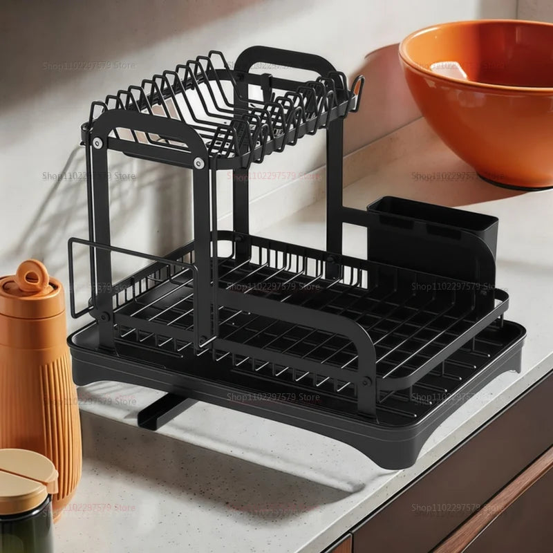 Kitchen Bowl and Chopstick Rack Multi Functional Drainage Kitchen Countertop Storage Rack Better Water Filtration Tool