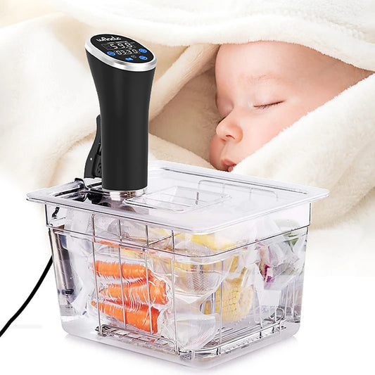 1100W Sous Vide Cooker LCD Touch Immersion Circulator Accurate Cooking IPX7 Waterproof Vacuum Cooker with Digital Display