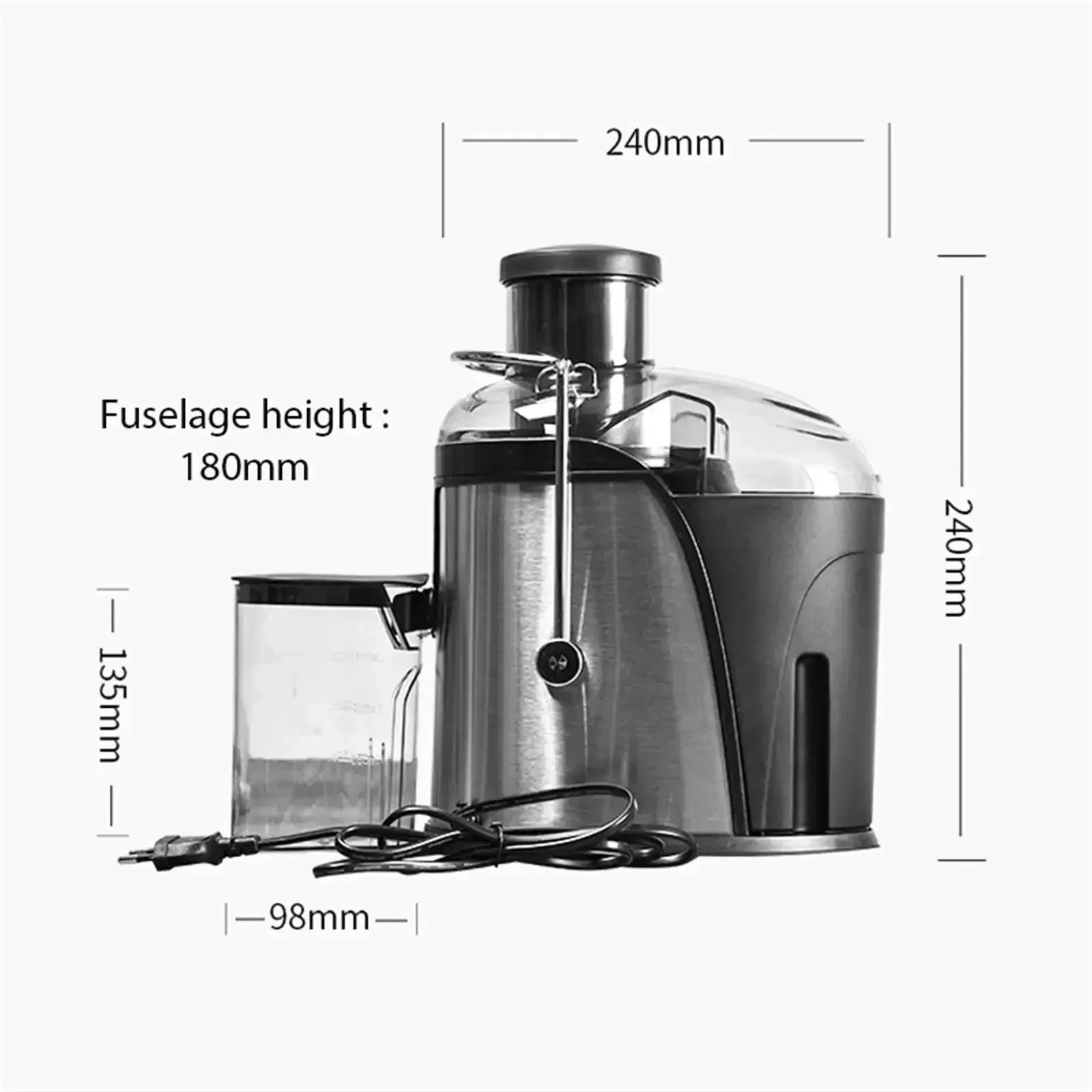 Stainless Steel Centrifugal Juice Extractor – Powerful Juicer