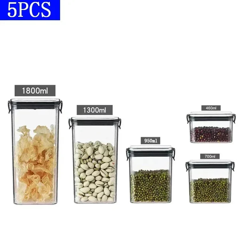 460-1800Ml Sets Kitchen Stackable Sealed Jar