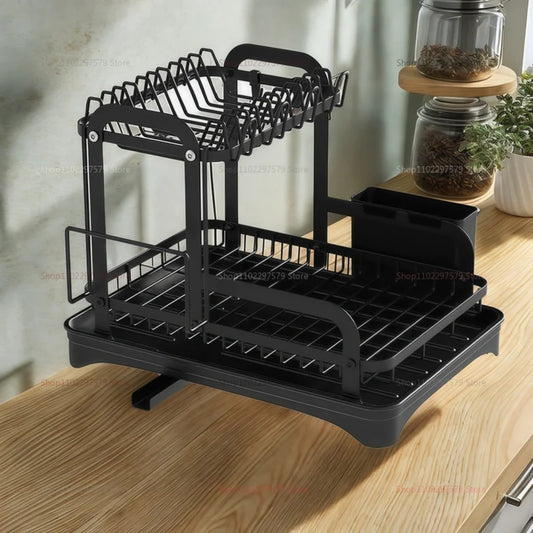 Kitchen Bowl and Chopstick Rack Multi Functional Drainage Kitchen Countertop Storage Rack Better Water Filtration Tool