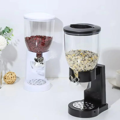 Rotating Button Extraction Kitchen Cereal Jars Kitchen Food Dispenser Safe Airtight High Kitchen Miscellaneous Grain Sealed Jar
