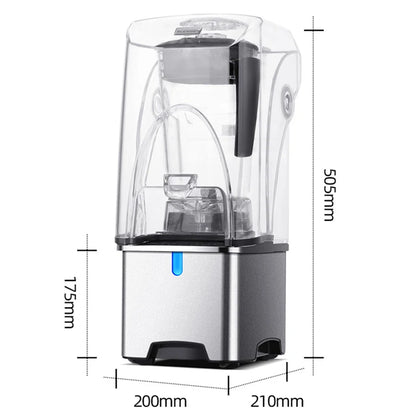 2200W Professional Smart Timer Blender Mixer Juicer Food Processor Ice Smoothies Crusher Electric Blender Mixer 110V-240V