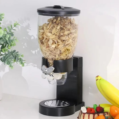 Rotating Button Extraction Kitchen Cereal Jars Kitchen Food Dispenser Safe Airtight High Kitchen Miscellaneous Grain Sealed Jar