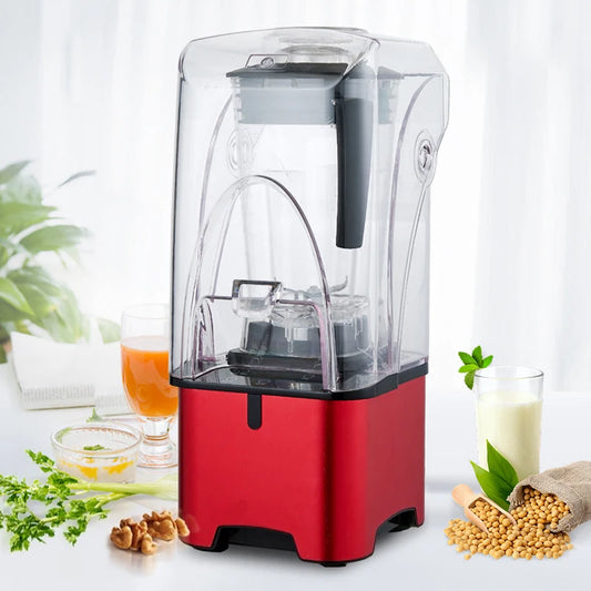 2200W Professional Smart Timer Blender Mixer Juicer Food Processor Ice Smoothies Crusher Electric Blender Mixer 110V-240V