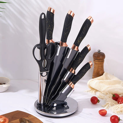 8-Piece Japanese Stainless Steel Kitchen Knife Set
