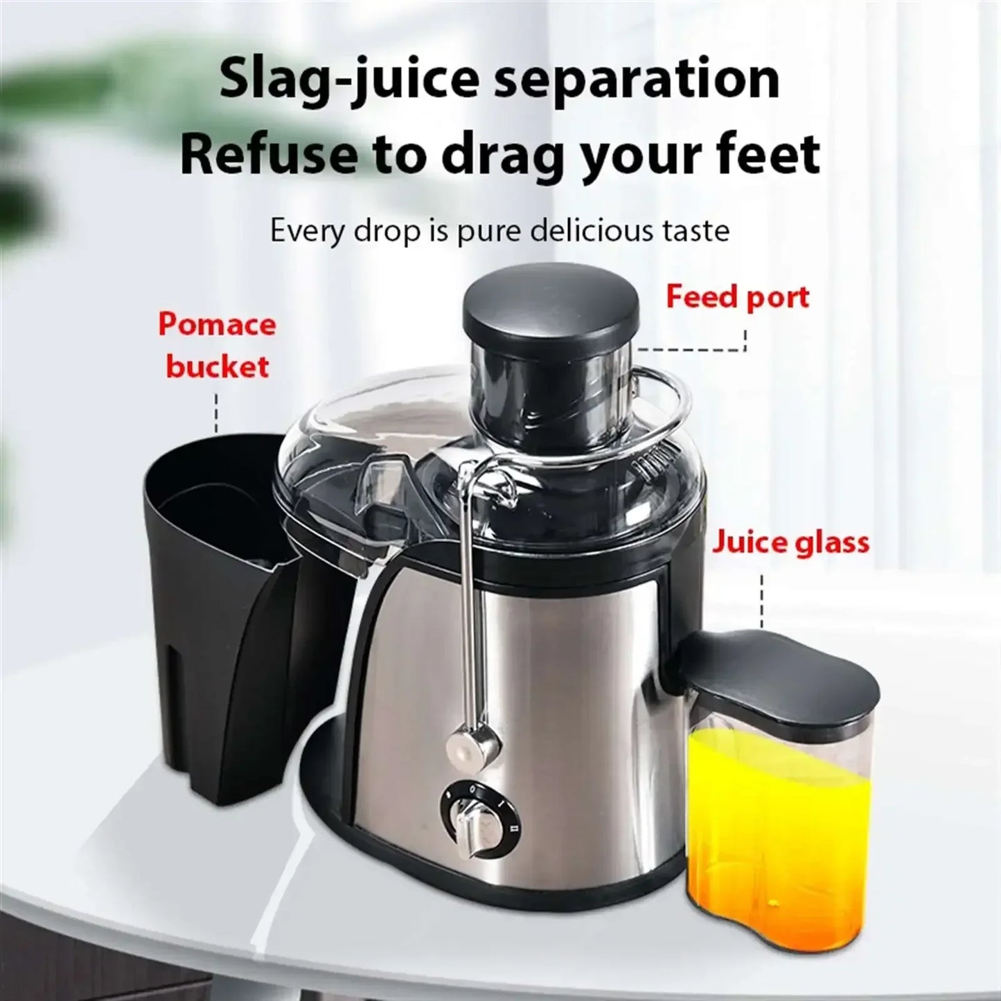 Stainless Steel Centrifugal Juice Extractor – Powerful Juicer