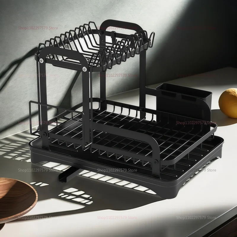 Kitchen Bowl and Chopstick Rack Multi Functional Drainage Kitchen Countertop Storage Rack Better Water Filtration Tool