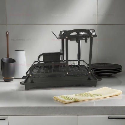 Kitchen Bowl and Chopstick Rack Multi Functional Drainage Kitchen Countertop Storage Rack Better Water Filtration Tool