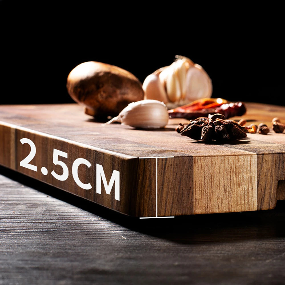 Cutting Board Double-Sided Using Premium Acacia Wood Splicing Chopping Board Drain Water and Damp-Proof Kitchen Tools
