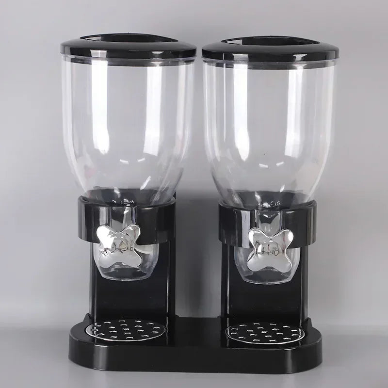 Rotating Button Extraction Kitchen Cereal Jars Kitchen Food Dispenser Safe Airtight High Kitchen Miscellaneous Grain Sealed Jar