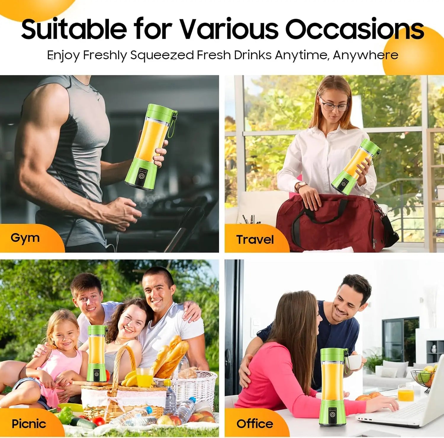 380mL Mini Electric Juicer