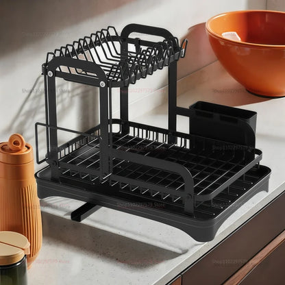 Kitchen Bowl and Chopstick Rack Multi Functional Drainage Kitchen Countertop Storage Rack Better Water Filtration Tool