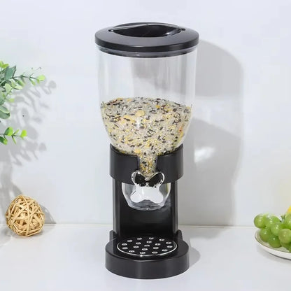 Rotating Button Extraction Kitchen Cereal Jars Kitchen Food Dispenser Safe Airtight High Kitchen Miscellaneous Grain Sealed Jar